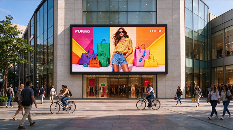 Outdoor LED Display Project for European Shopping Mall Plaza