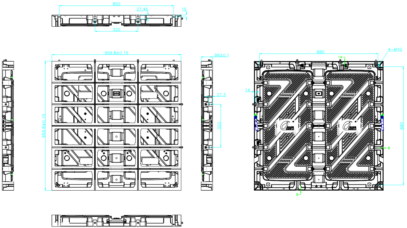 Cabinet dimensions